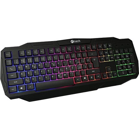 C-TECH Arcus GKB-15/Drátová USB/CZ-SK layout/Černá