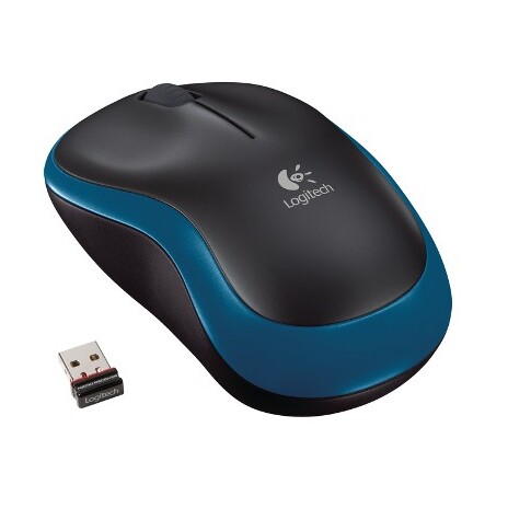 LOGITECH myš M185/ Bezdrátová/ Optická/ 1000dpi/ USB přijímač/ modrá