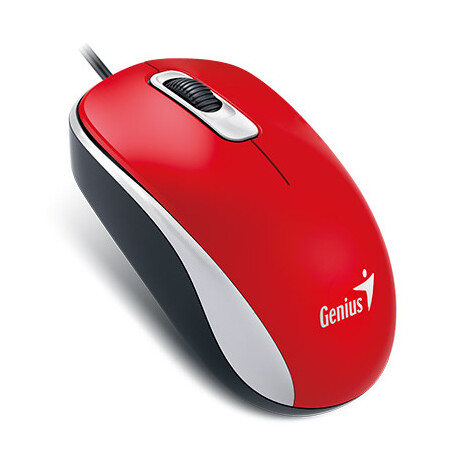 Genius DX-110/ drátová/ 1000 dpi/ USB/ červená