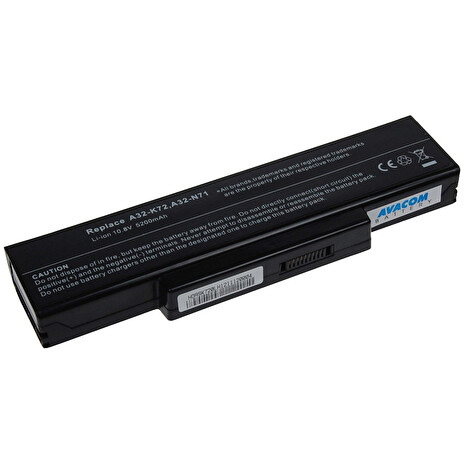 Náhradní baterie AVACOM Asus A72/K72/N71/N73/X77 Li-ion 11,1V 5200mAh/58Wh