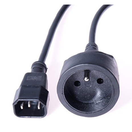 PremiumCord prodlužovací přívod 230V, C14,délka 20cm