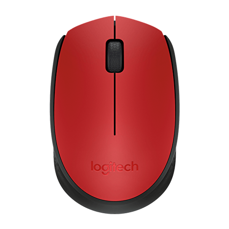 LOGITECH myš M171/ Bezdrátová/ Optická/ 1000dpi/ USB přijímač/ červená