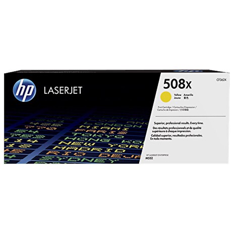 HP tisková kazeta 508x žlutá originál, CF362X