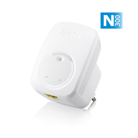 Zyxel WRE2206 Wireless N300 Range Extender, 1x 10/100 RJ45, repeater přímo do zásuvky