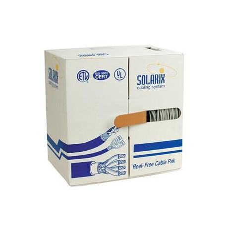 Solarix Instalační kabel CAT5e FTP PVC drát 305m/box