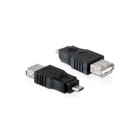 PremiumCord USB redukce A/female-MicroUSB/male