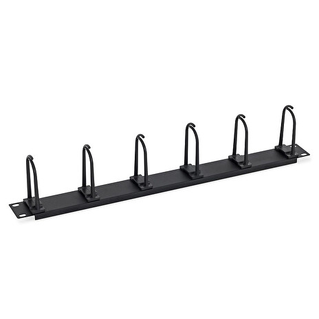 Triton 19" vyvaz. panel 1U plastový 5 x úchytka velká BK