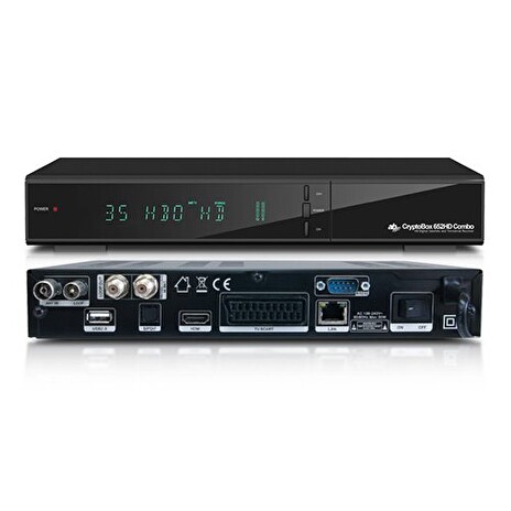 Satelitní přijímač AB Cryptobox 652 HD combo DVB-S2/T2, Android Live Stream