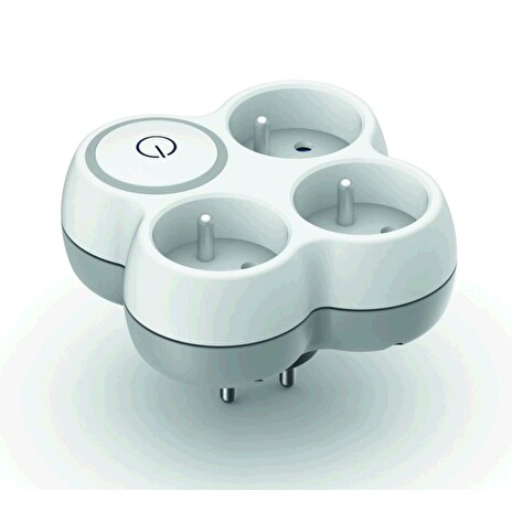 Zásuvka HBF Rozdvojka - tři zásuvky + vypínač