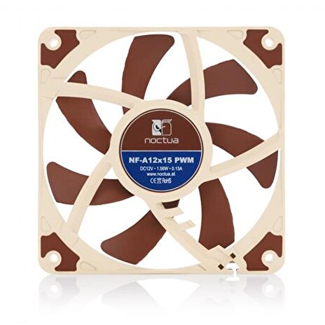 Noctua NF-A12x15-PWM, 120x120x15 mm, 4-pin, 1850 RPM