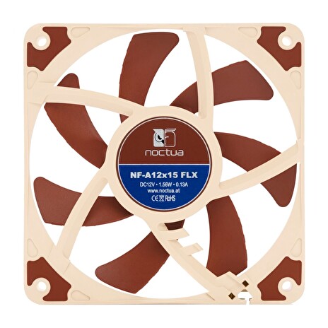 Noctua NF-A12x15-FLX, 120x120x15 mm, 3-pin, 1850 RPM