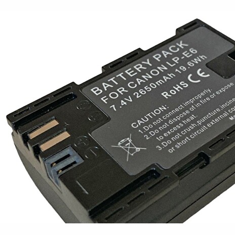 TRX baterie Canon/ 2200 mAh/ pro EOS 5D Mark II/ Mark III/ EOS 6D/ EOS 6Da/ 60D/ 7D/ 70D/ neoriginální