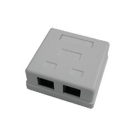 DATACOM Dvojzásuvka nad omítku-2xRJ45, Cat5e UTP