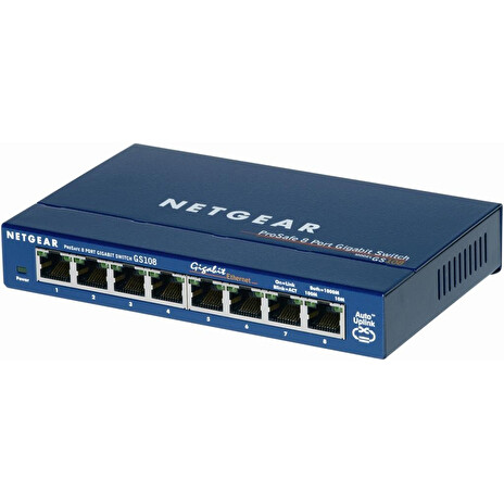 Netgear ProSafe 8-Port Gigabit Desktop Switch Metal (GS108GE)