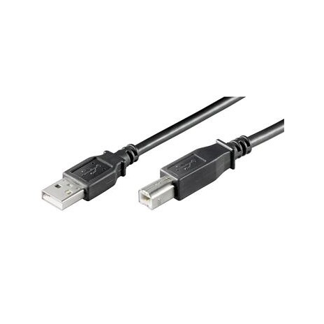 PremiumCord Kabel USB 2.0, A-B, 1m, černý