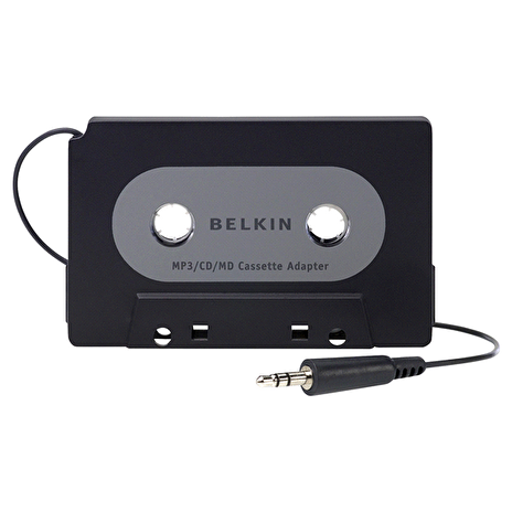 Belkin kazetový adaptér, univerzální 3,5mm jack, černý