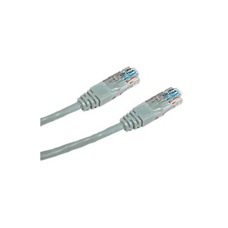 DATACOM Křížený UTP patch kabel 0,5m Cat5e šedý