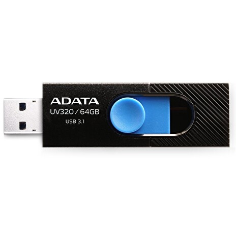 ADATA flash disk 64GB UV320 USB 3.1 černo-modrý