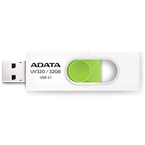 ADATA flash disk 32GB UV320 USB 3.1 bílo-zelený