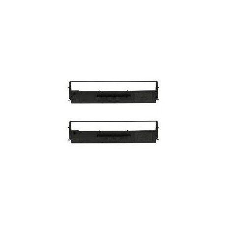 SIDM Black Ribbon Cartridge for LQ-300/+/+II/570/+/580/8xx, Dualpack