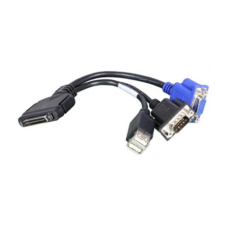 SUPERMICRO 11.5CM KVM/SUVI 36 PIN TO 9 PIN/15 PIN 2USB, 30/28AWG