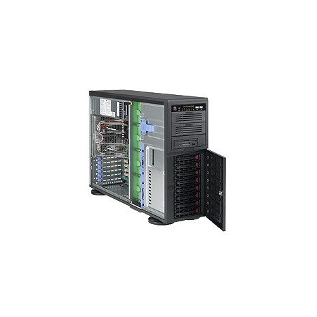 SUPERMICRO Tower/4U 8x 3,5" HS SAS/SATA, 2x 5,25", 1x 5,25" pro 3,5", 668W (80PLUS Platinum)