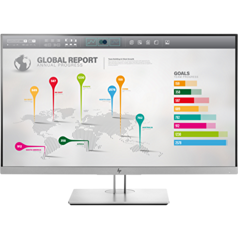 HP LCD EliteDisplay LED LCD E273q 27" Wide IPS (2560x1440, 5ms, 350nits, 1000:1,VGA, DP, HDMI, USB3.0, USB-C)