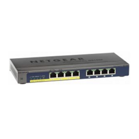 NETGEAR, 8PT POE/POE+GIGABIT UNMANAGED SWCH