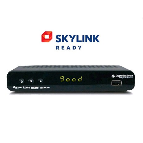 Satelitní přijímač AB Cryptobox Smart Irdeto čtečka, 1x USB, FastScan, Skylink ready