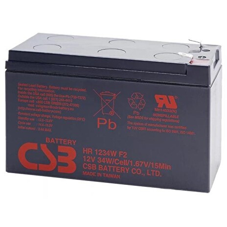 CSB 12V 9Ah olověný akumulátor HighRate F2 (HR1234WF2)