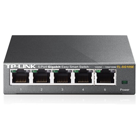 TP-Link TL-SG105E Easy Smart Switch 5x10/100/1000Mbps, Metal case, IEEE 802.1p