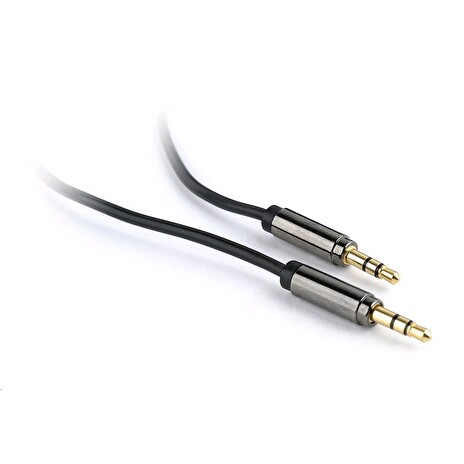 GEMBIRD CABLEXPERT Kabel přípojný jack 3,5mm M/M, PREMIUM QUALITY, pozlacený, 1m