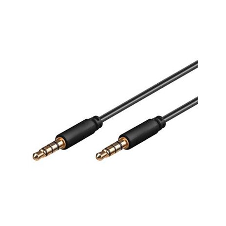 PremiumCord Kabel Jack 3.5mm 4 pinový M/M, 2m