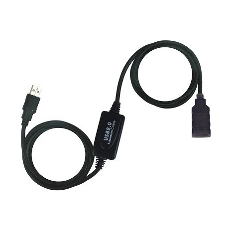 PremiumCord USB 2.0 repeater a prodlužovací kabel A/M-A/F 10m
