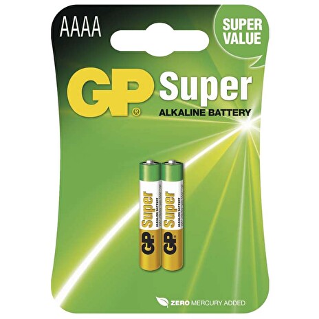 GP alkalická baterie 1,5V 25A (AAAA) 2ks blistr