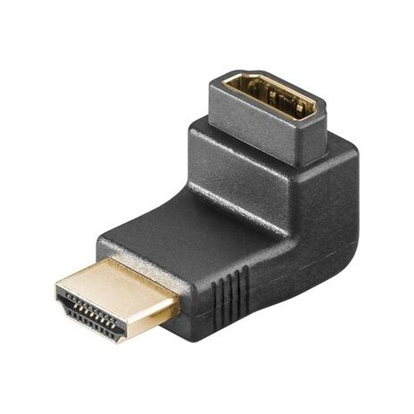 PremiumCord Adapter HDMI M/F, pravý úhel - opačný