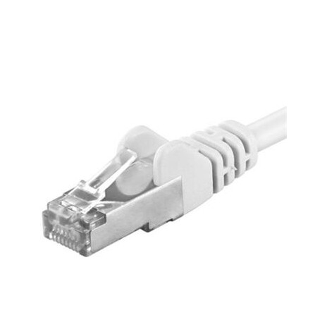 Premiumcord Patch kabel CAT6a S-FTP, RJ45-RJ45, AWG 26/7 1m, bílá