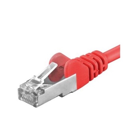 Premiumcord Patch kabel CAT6a S-FTP, RJ45-RJ45, AWG 26/7 3m, červená