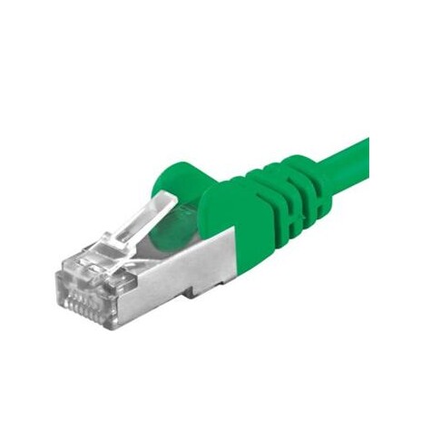 Premiumcord Patch kabel CAT6a S-FTP, RJ45-RJ45, AWG 26/7 5m, zelená