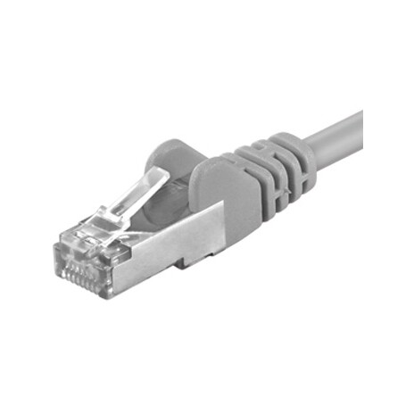 Premiumcord Patch kabel CAT6a S-FTP, RJ45-RJ45, AWG 26/7 20m, šedá