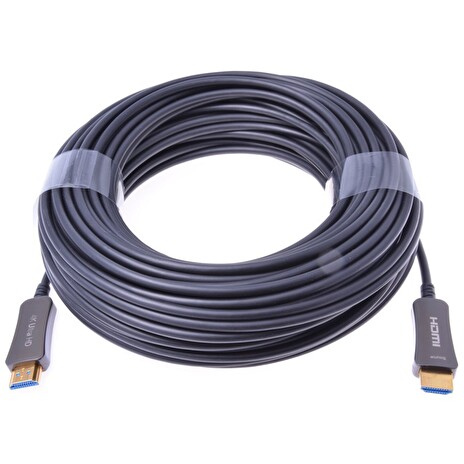 Kabel HDMI High Speed 4K@60Hz + Ethernet 30m, M/M, zlacené konektory