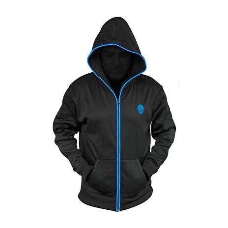 DELL Alienware Zip-Glow Hoodie Black - S/ mikina s kapucí