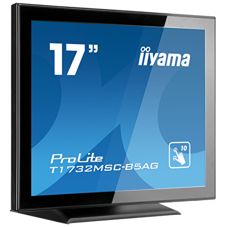 17" iiyama T1732MSC-B5AG - TN,SXGA,5ms,250cd/m2, 1000:1,5:4,VGA,HDMI,DP,USB,repro.