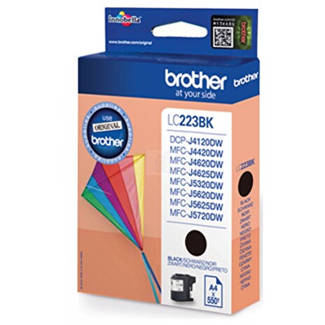 BROTHER INK LC-223BK černý inkoust (až 550 stran A4 dle ISO 24711)