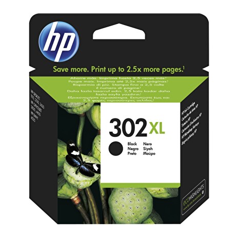 HP F6U68AE - inkoust černý číslo 302XL pro HP Deskjet 1110/2130/3630, 480str