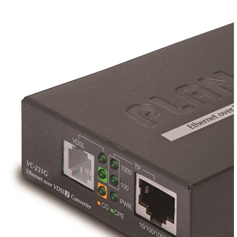 Planet VC-231G, Ethernet VDSL2 konvertor, 1000Base-T, master/slave, profil 30a, G.993.5 Vectoring, G.INP