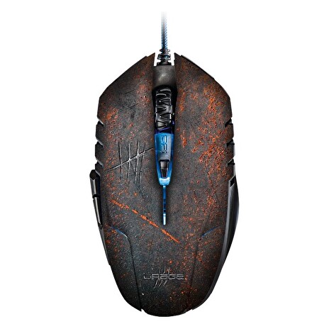 HAMA uRage gamingová myš Morph - Apocalypse/ drátová/ optická/ podsvícená/ 2400dpi/ 6 tlačítek/ USB/ černá