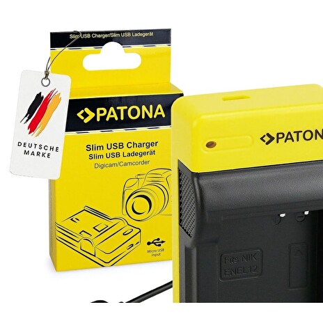 Nabíječka Foto Nikon EN-EL12/NP-FM500H slim,USB