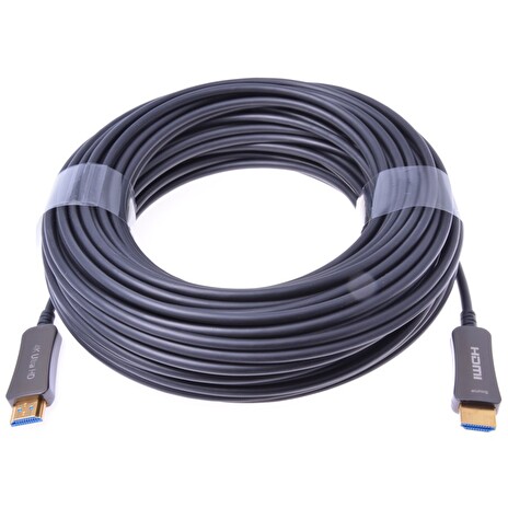 PremiumCord optický fiber HDMI High Speed with Ether. 4K@60Hz kabel 25m, M/M, zlacené konektory