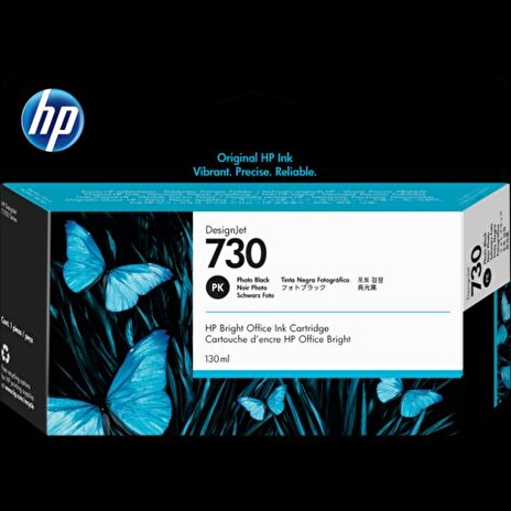 HP Ink Cartridge 730/Photo Black/130 ml
